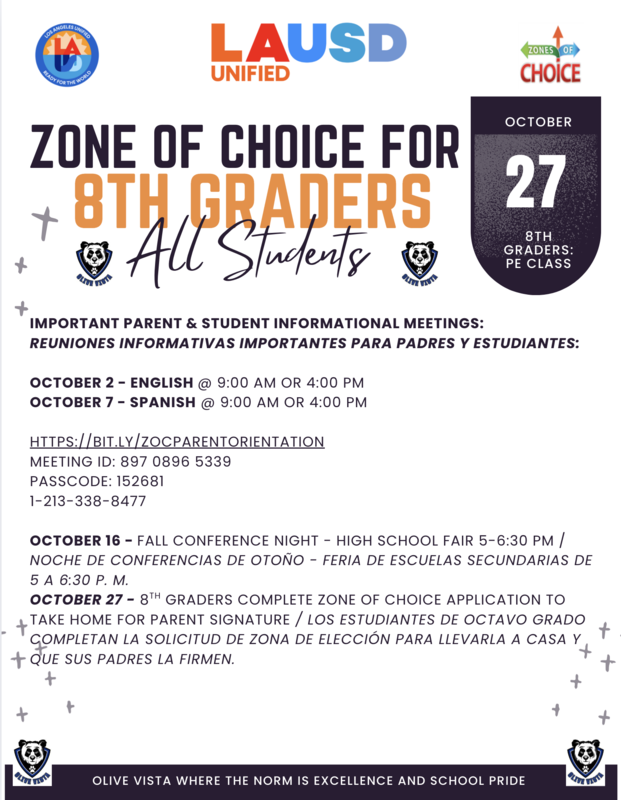 8th grade info