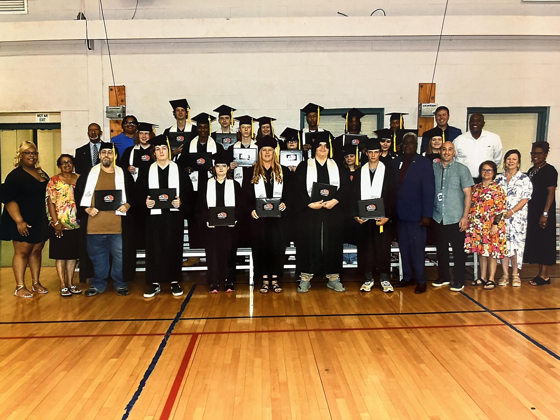 Adult education graduating class