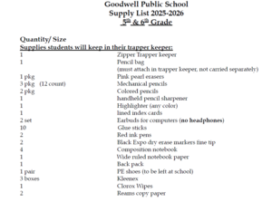 list