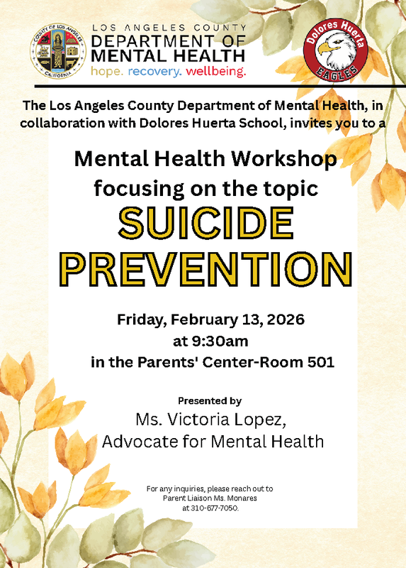 Suicide Prevention Mental Health Workshop