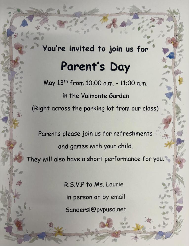 Parents Day Invite