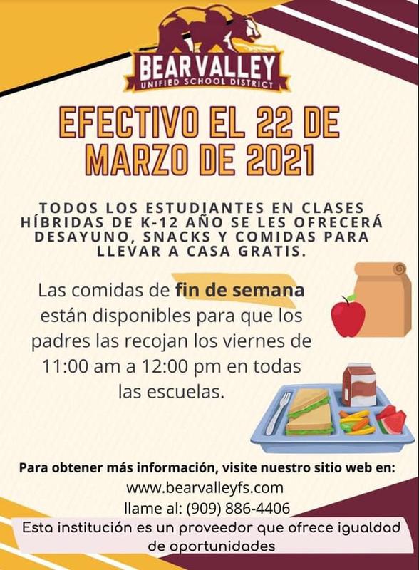 Meal Information Spanish Featured Photo
