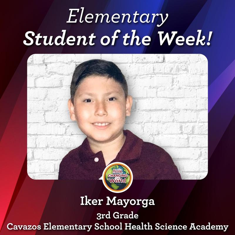 Elementary Student Of The Week Mission Consolidated Independent Elementary Student Of The Week Mission Consolidated Independent