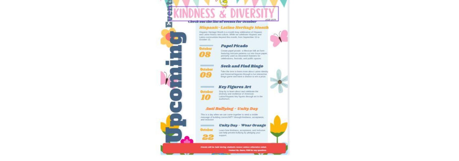 Kindness and Diversity October 2025
