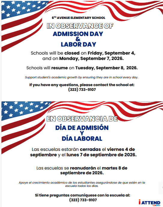 Admission Day & Labor Day