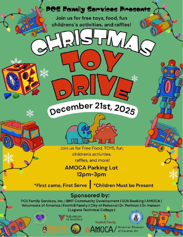 PCS Family Services Presents: Christmas Toy Drive 12.21.25