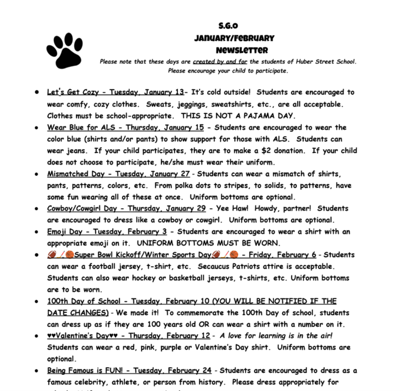 Jan/Feb SGO Newsletter