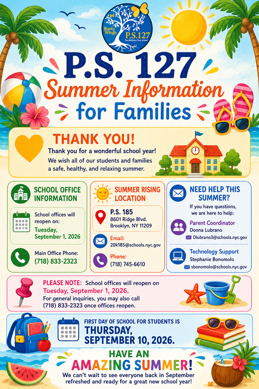 Summer info flyer