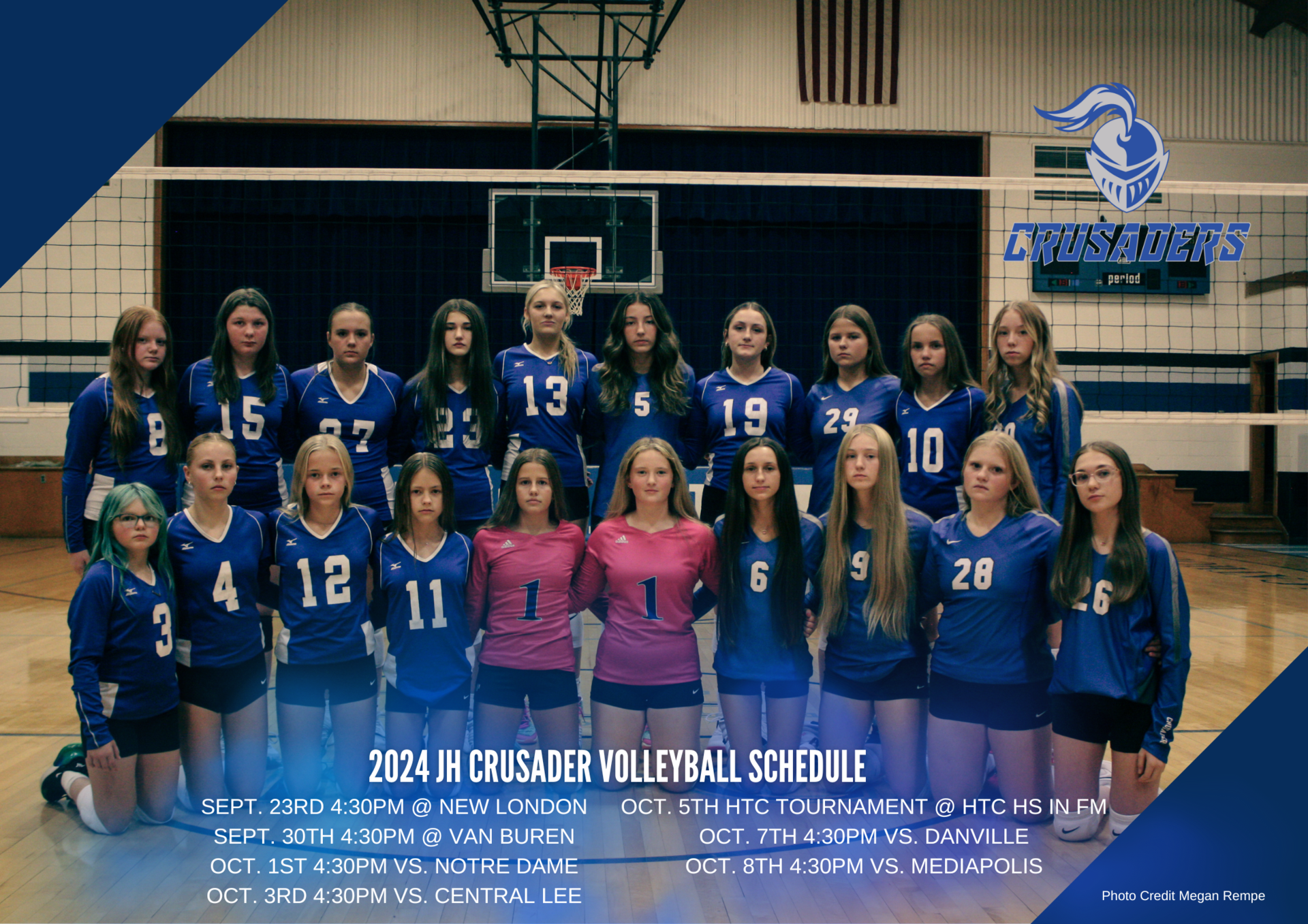 JH VB SCHEDULE