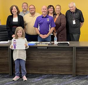 photo - School Board honors students with perfect IREAD scores