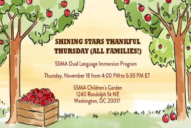 SSMA Dual Language Immersion Program hosts SHINING STARS THANKFUL THURSDAY