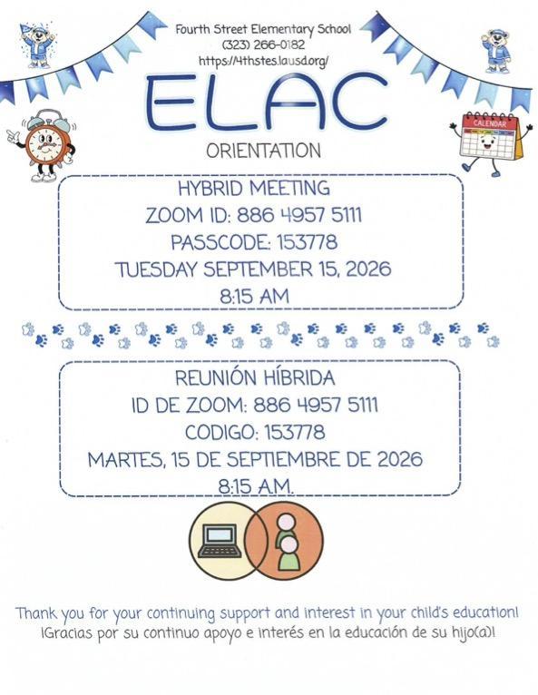 ELAC Orientation