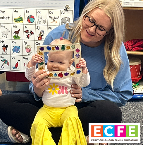 Mom and baby in ECFE class