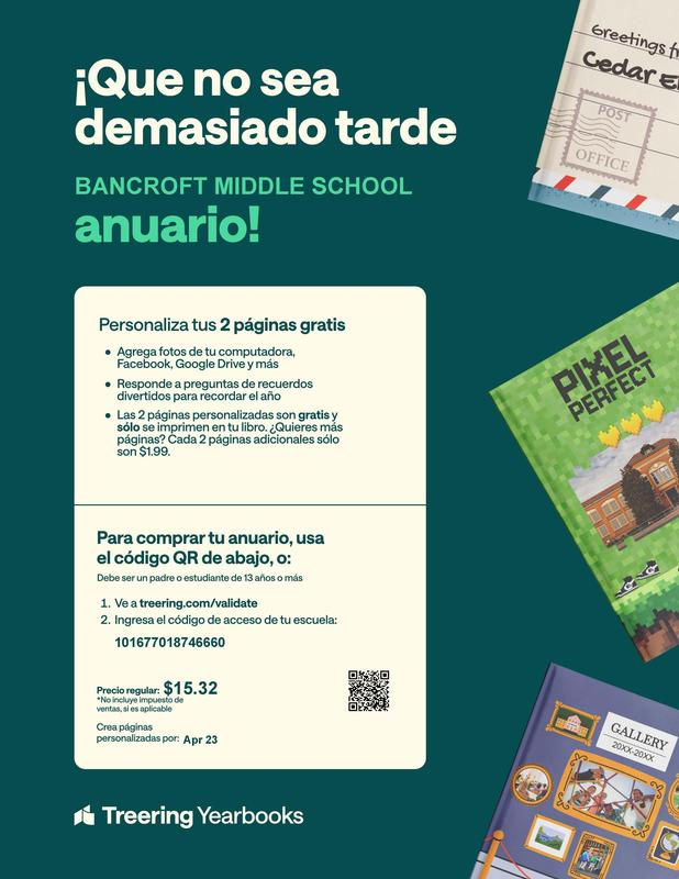 Yearbook Late Order Spanish Flyer