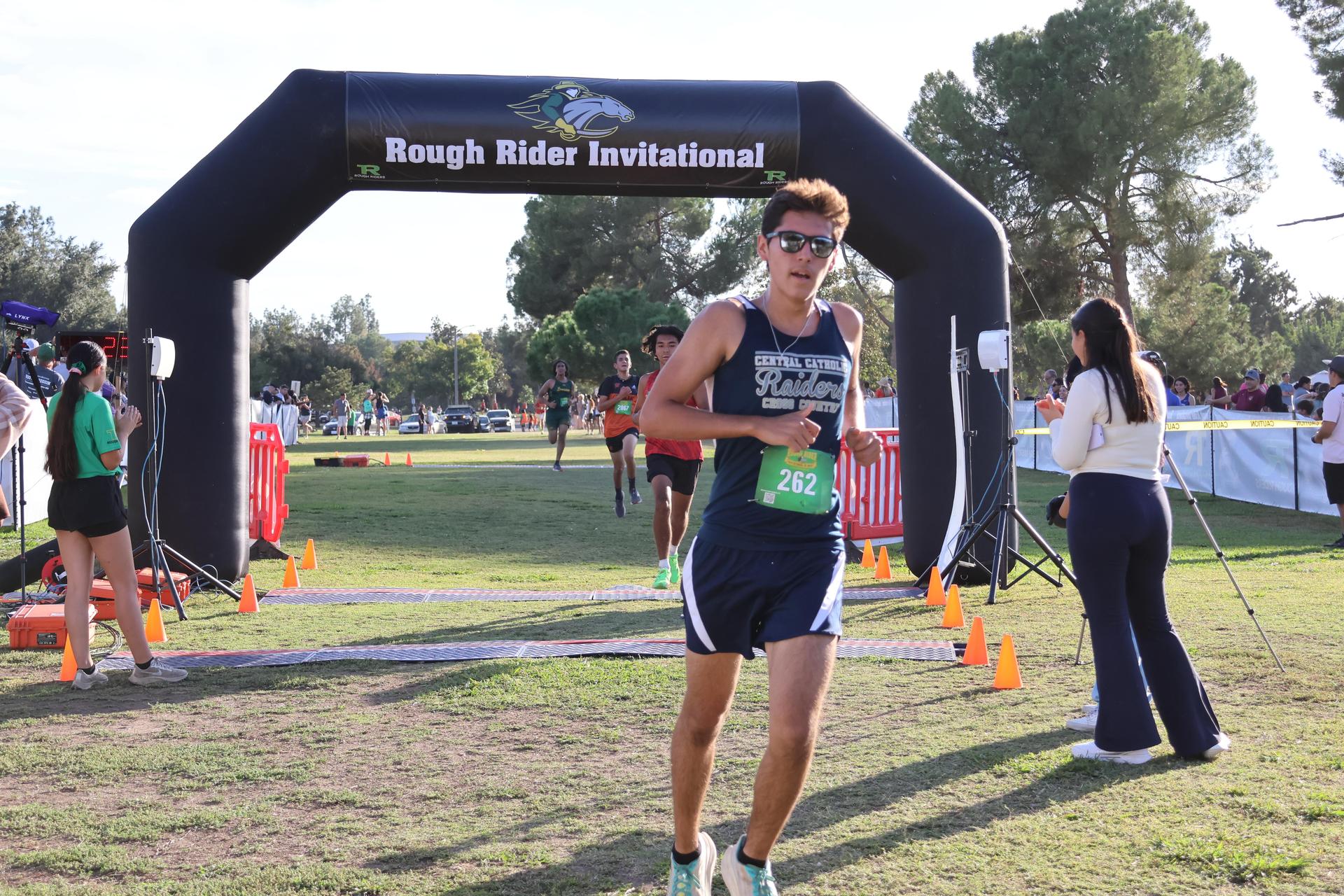 cross country runners in action