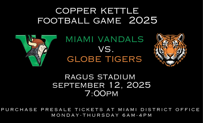 Copper Kettle Football Game Pre-Sale Tickets