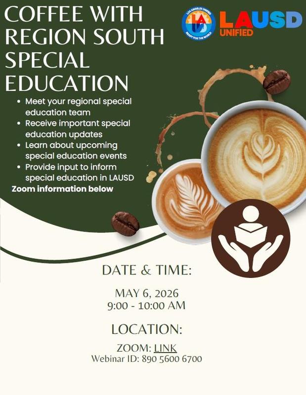 Coffee with Region South Special Education Featured Photo