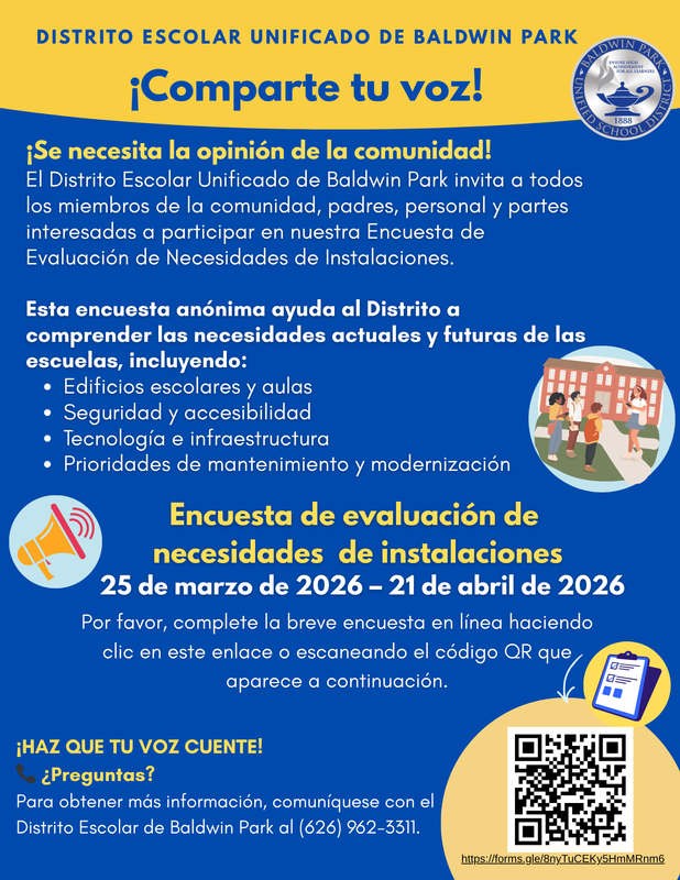 Spanish Facilities Needs Survey