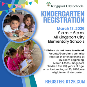 Kindergarten promo graphic with details