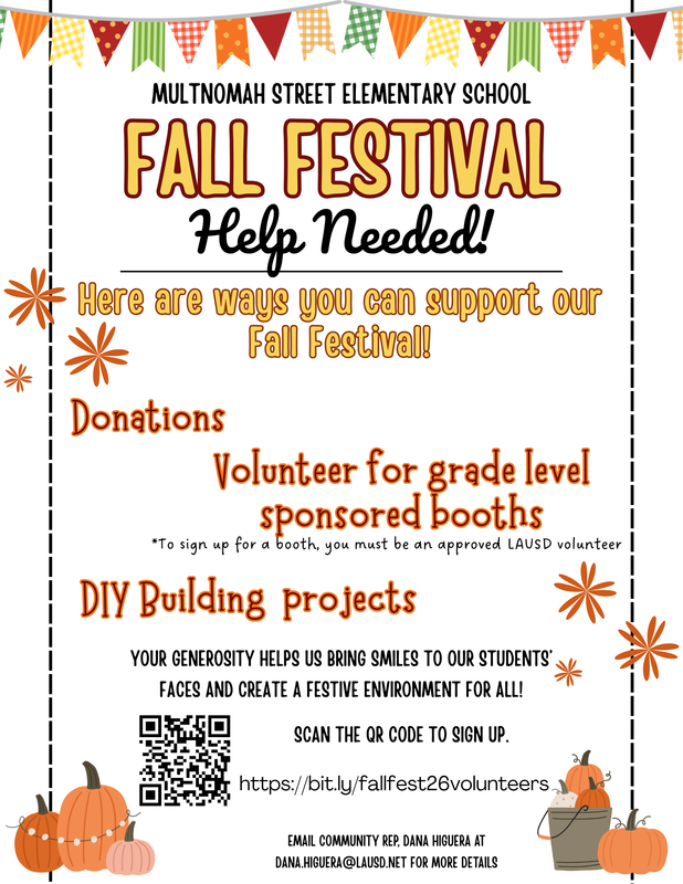 Fall Festival Planning days