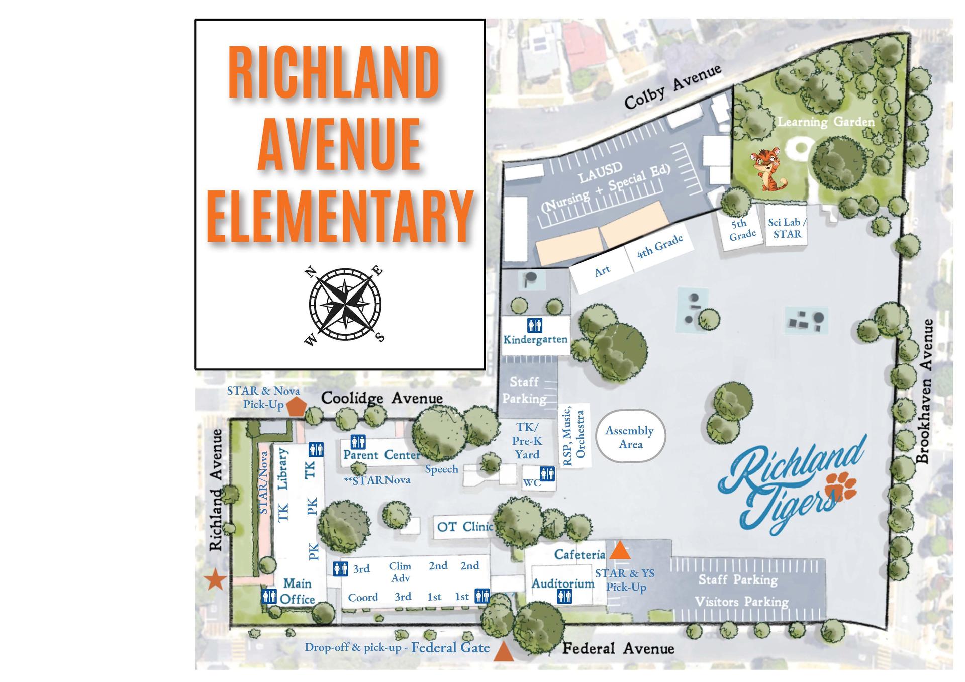 map of richland campus