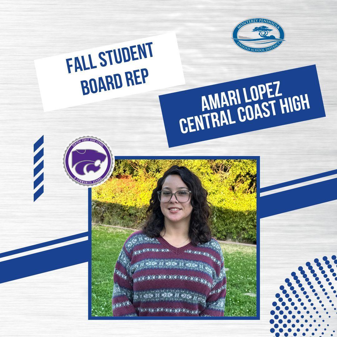 Central Coast High Student Board Rep