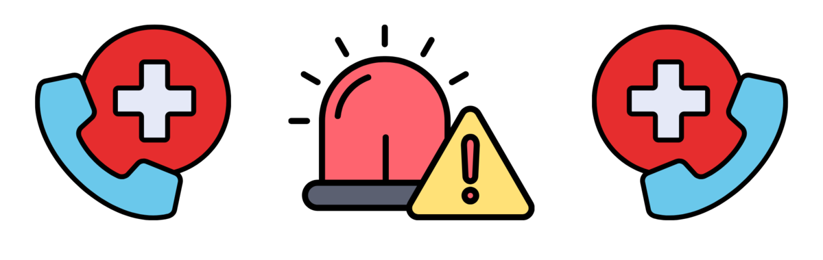 icons of alerts and phones