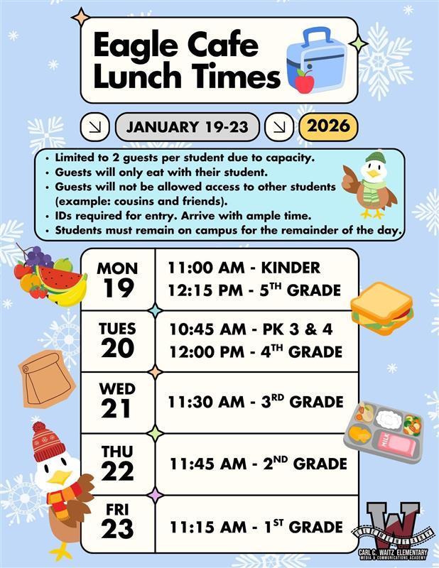 Eagle Cafe Lunch Week