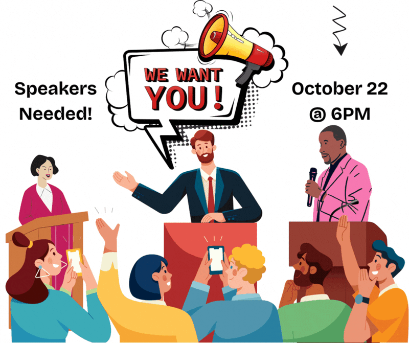 Speakers Needed