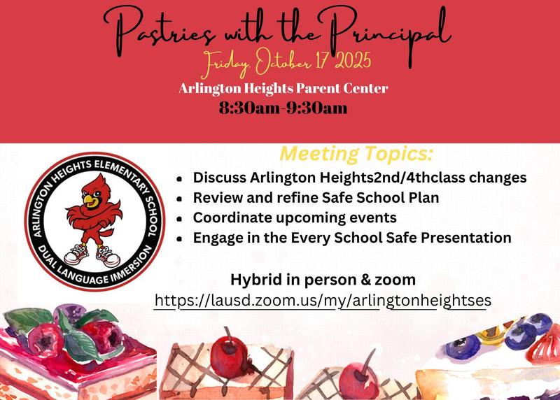 Pastries with the Principal