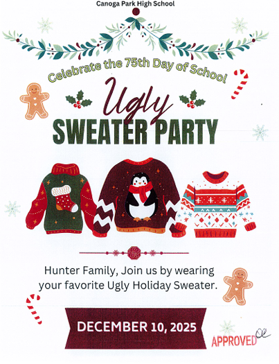 Ugly Sweater Contest on December 10th