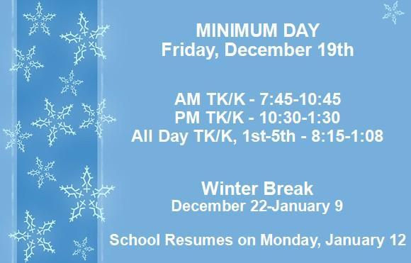 Minimum Day/Winter Break