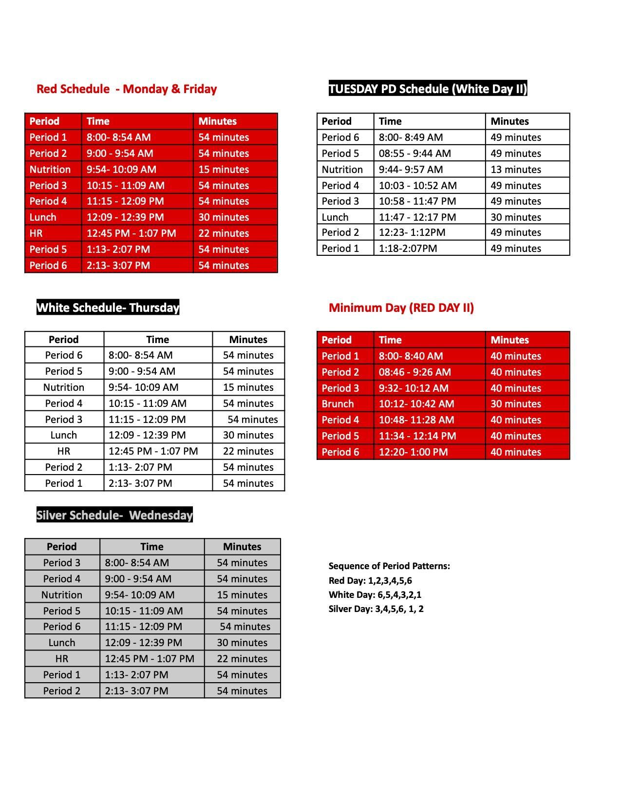 Bell Schedules About Us George K Porter Middle School Gifted bell-schedules-about-us-george-k-porter-middle-school-gifted