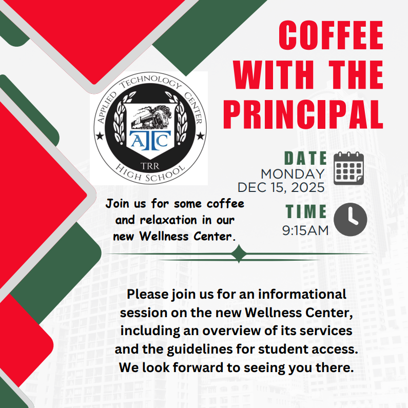 coffee with the principal meeting flyer
