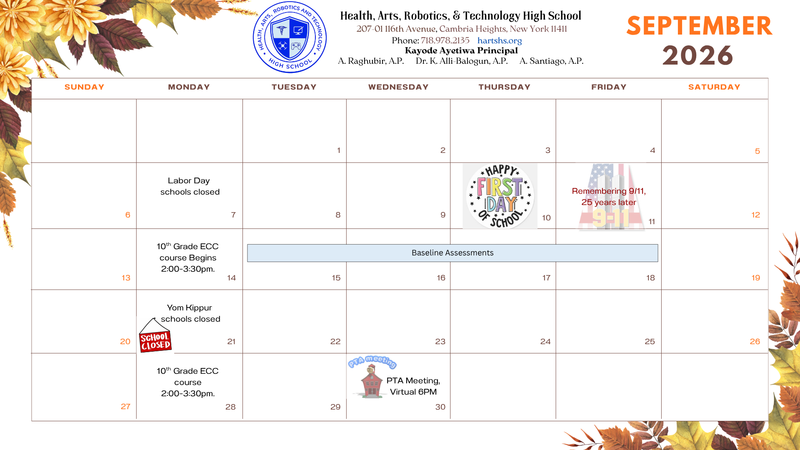 September Calendar