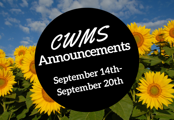 CWMS Weekly Announcements from Mr. Lancerio Thumbnail Image