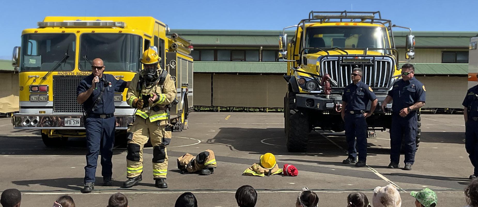 Fire Safety with North Kohala fire crew