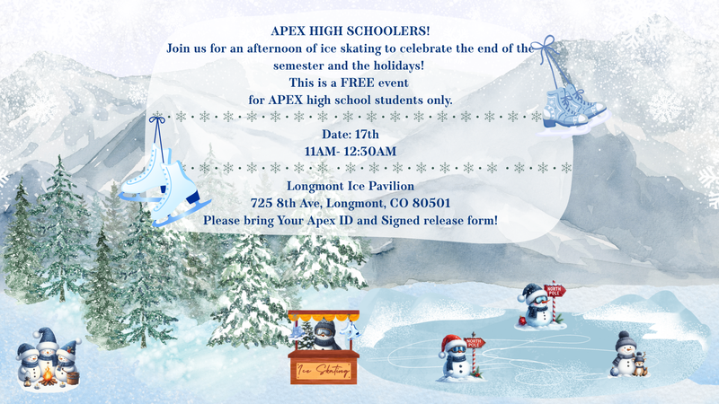 wintery scene with snowmen