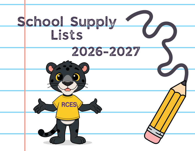 RCES School Supply Lists for 2026-2027 image