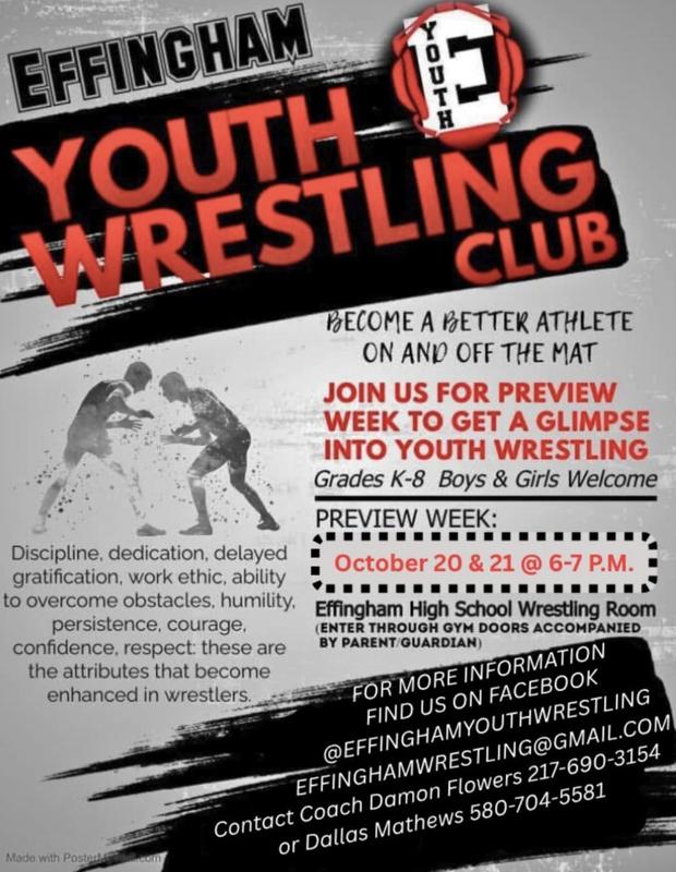 Youth Wrestling Club Flyer