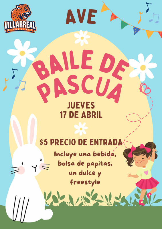 Easter dance flyer - spanish