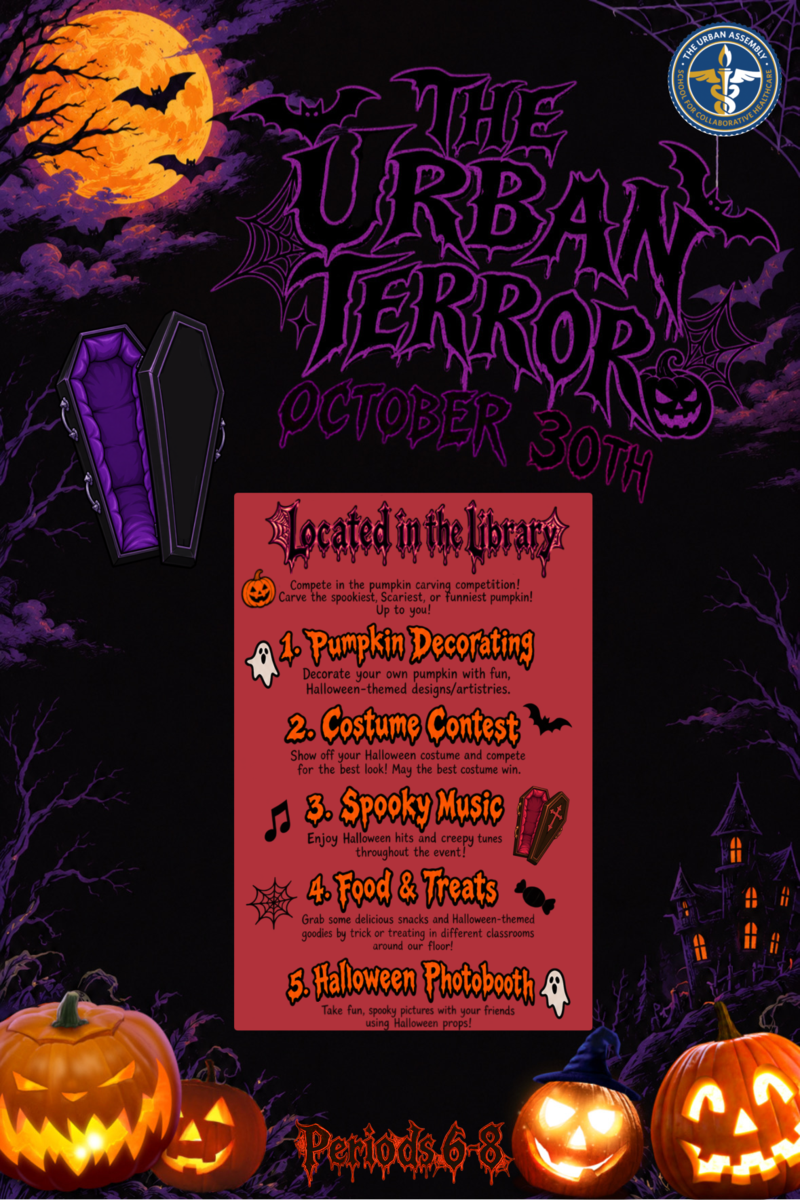 The Urban Terror Event on October 30th in the Library