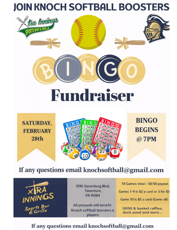 softball bingo flyer