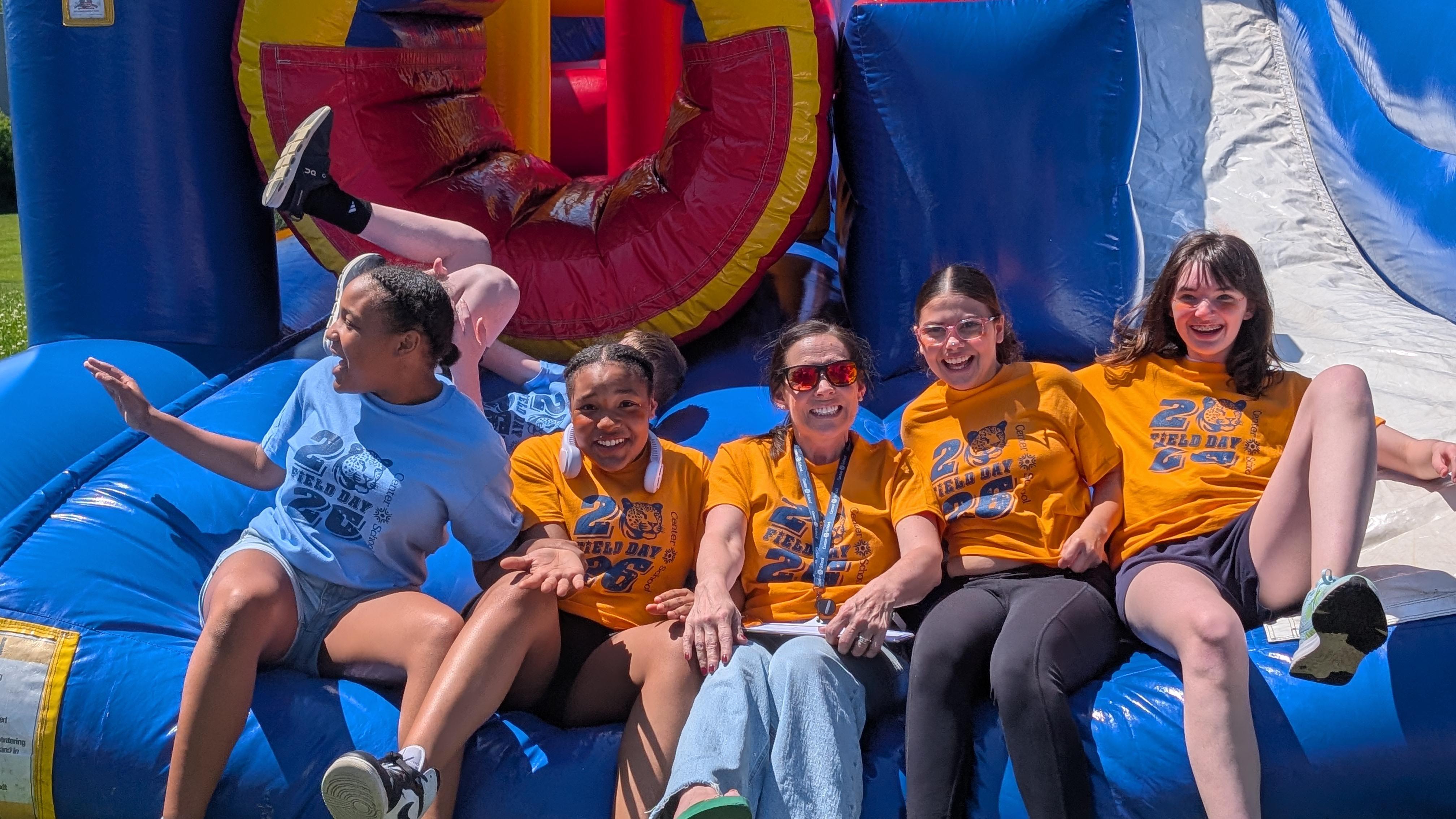 Center School students enjoying field day