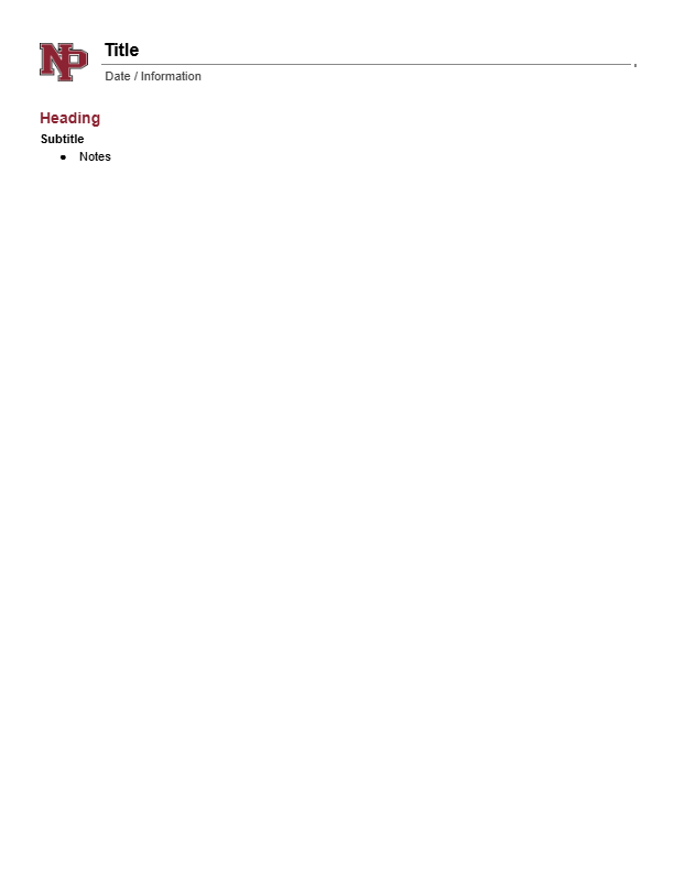 NPAS Template