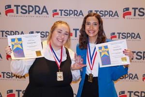 Brittany James and Hannah Morelos at TSPRA Conference