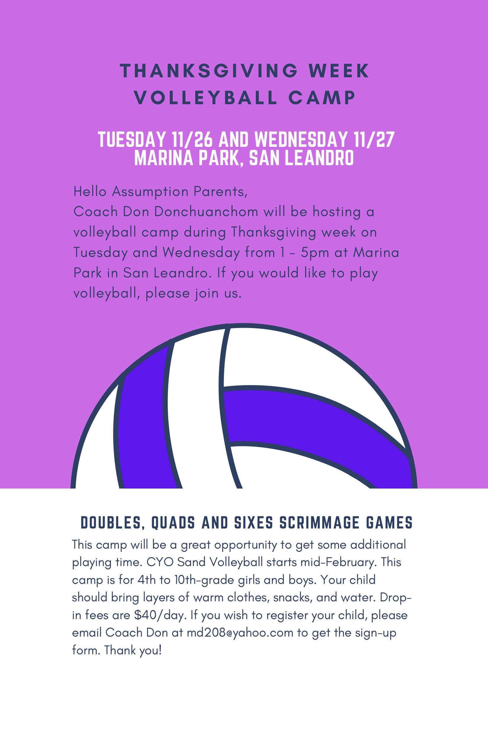Volleyball Camp