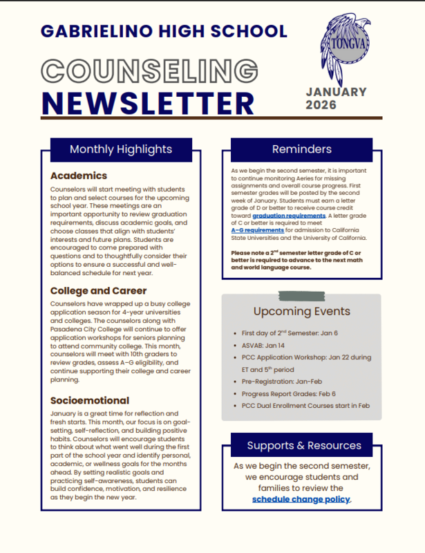 Jan counseling newsletter