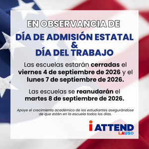 admission day & labor day flyer in spanish