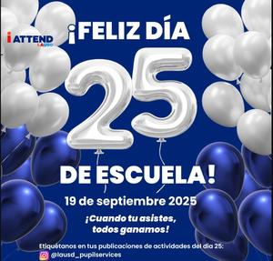 Feliz 25 Día de Clases
